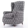 Monoelastické potahy ZUMA černobílé ušák (š. 70 - 110 cm) - Image 3