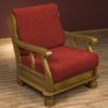 Super strečové potahy GLAMOUR cihlové dvojkřeslo s dřevěnými rukojeťmi (š. 140 - 170 cm) - Image 3