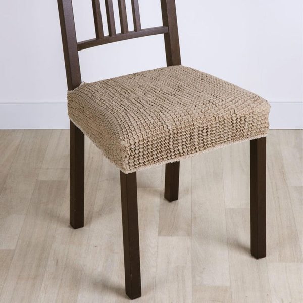 Super strečové potahy GLAMOUR oříškové židle 2 ks 40 x 40 cm