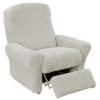Super strečové potahy GLAMOUR smetanové trojkřeslo s dřevěnými rukojeťmi (š. 170 - 200 cm) - Image 3