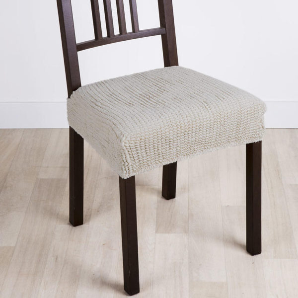 Super strečové potahy GLAMOUR smetanové židle 2 ks 40 x 40 cm