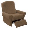 Super strečové potahy GLAMOUR tabákové sedačka s otomanem vlevo (š. 210 - 270 cm) - Image 4