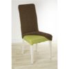 Super strečové potahy GLAMOUR tabákové židle s opěradlem 2 ks 40 x 40 x 60 cm - Image 2