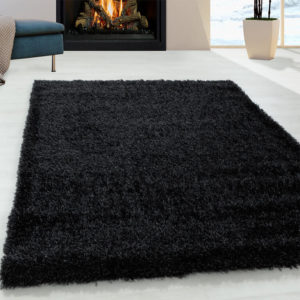 Kusový koberec SHAGGY Brilliant černý 120 x 170 cm