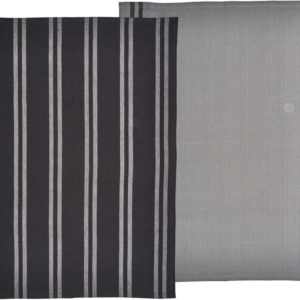 Set 2 černo-šedých utěrek z bavlny Södahl