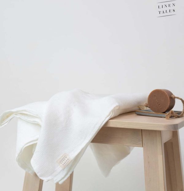 Bílý lněný ručník 65x45 cm - Linen Tales