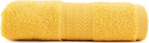 Žlutý ručník z čisté bavlny Foutastic