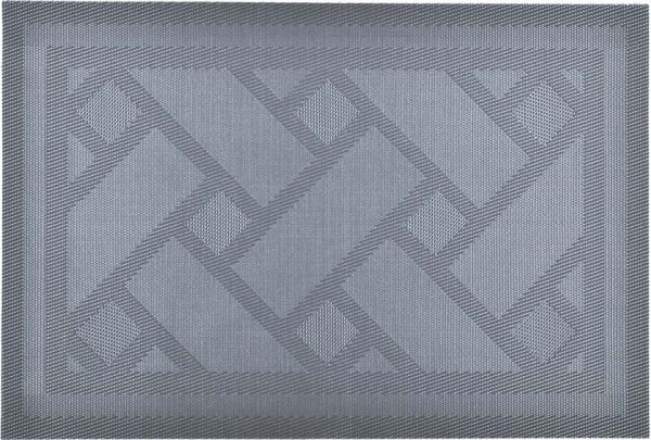 Stříbrné látkové prostírání 2 ks 30x45 cm Geom - JAHU collections