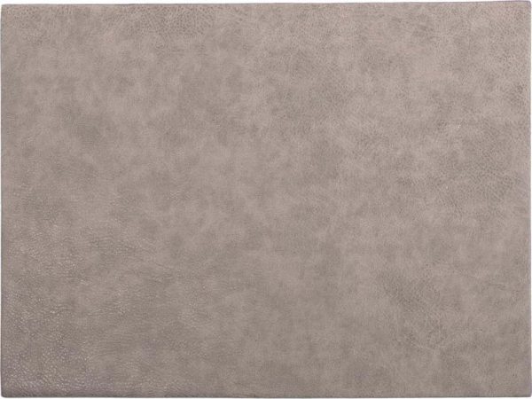 Šedé prostírání z imitace kůže ZicZac Troja Rectangle