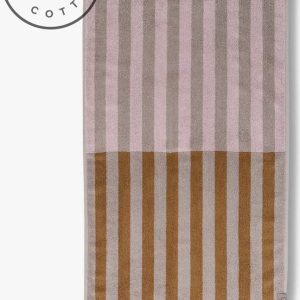 Hnědo-béžové ručníky z bio bavlny v sadě 2 ks 40x55 cm Disorder – Mette Ditmer Denmark