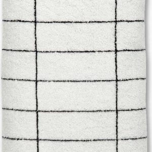 Bílé bavlněné ručníky v sadě 2 ks 40x60 cm Tile Stone – Mette Ditmer Denmark