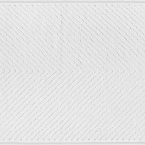 Bílý bavlněný ručník 71x40 cm Chevron - Foutastic