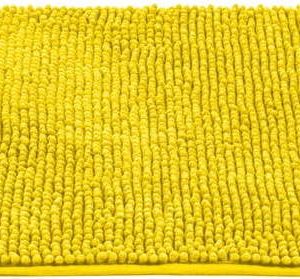 Žlutá textilní koupelnová předložka 50x80 cm Chenille – Allstar