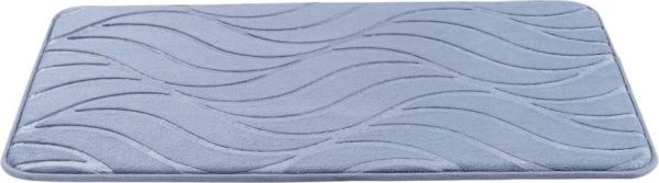 Modrá koupelnová předložka z paměťové pěny 50x80 cm Tropic – Wenko