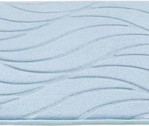 Světle modrá koupelnová předložka z paměťové pěny 50x80 cm Tropic – Wenko