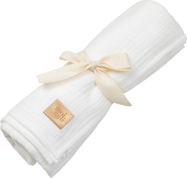 Béžová mušelínová dětská deka 100x100 cm Cream - Moi Mili