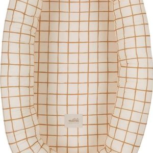 Béžové hnízdečko pro miminko Camel Check – Malomi Kids