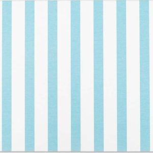 Bílo-světle modrá koupelnová předložka 39x60 cm Stripe – Artsy Doormats
