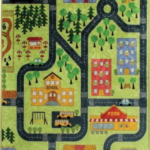Dětský koberec Green Small Town 140 x 190 cm