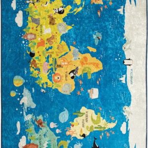 Dětský koberec World Map