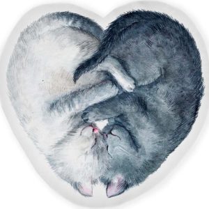 Dětský polštářek Cat Heart – Folkifreckles