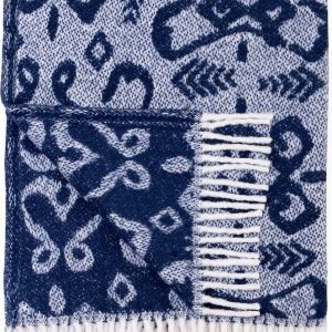Modrý pléd s podílem bavlny Euromant Mykonos