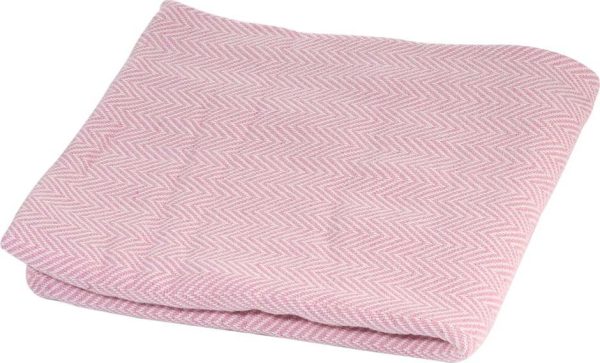 Růžová bavlněná dětská deka Kindsgut Baby