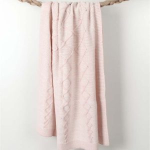 Růžová dětská deka s příměsí bavlny Homemania Decor Baby Baby