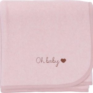 Růžová dětská deka z bio bavlny 75x90 cm Organic – Malomi Kids