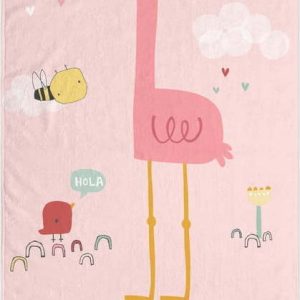 Světle růžová dětská osuška 150x70 cm Hola – Moshi Moshi