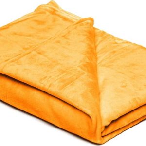 Žlutá mikroplyšová deka My House