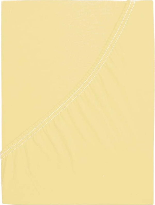 Žluté napínací prostěradlo 90x200 cm – B.E.S.