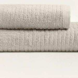 Béžové bavlněné ručníky a osušky v sadě 2 ks - Foutastic