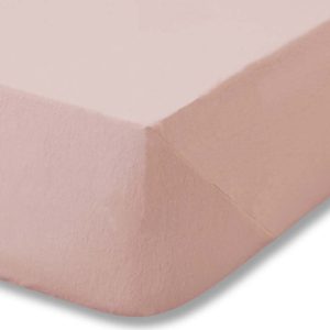 Růžové bavlněné prostěradlo 90x190 cm – Catherine Lansfield