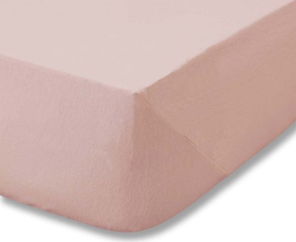 Růžové bavlněné prostěradlo 135x190 cm – Catherine Lansfield