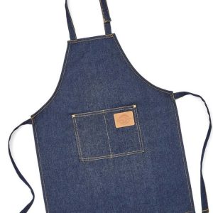 Modrá bavlněná dětská zástěra Cooksmart ® Oxford Denim