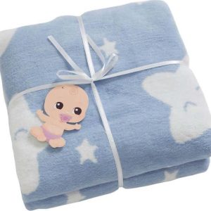 Modrá dětská deka 120x100 cm Star - Minimalist Cushion Covers