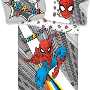 Šedé dětské bavlněné povlečení Jerry Fabrics Spiderman