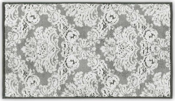 Šedý bavlněný ručník 40x71 cm Damask – Foutastic