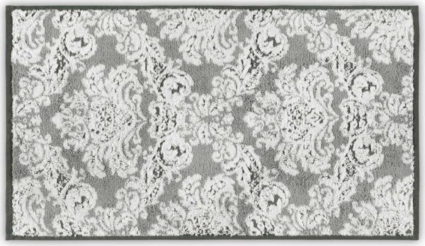 Šedý bavlněný ručník 33x33 cm Damask – Foutastic