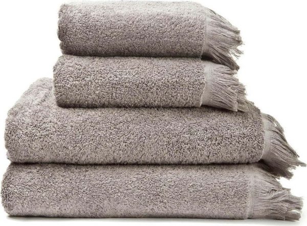 Šedo-hnědé bavlněné ručníky a osušky v sadě 4 ks – Bonami Selection