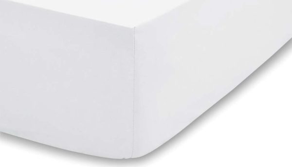 Bílé napínací prostěradlo 135x190 cm – Bianca