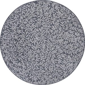 Antracitový kulatý koberec ø 120 cm Twig – Hanse Home