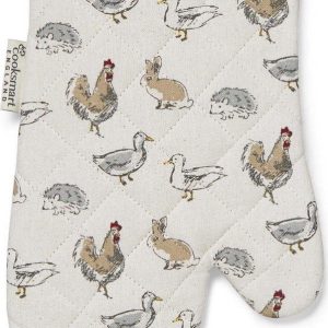 Bavlněná kuchyňská rukavice Cooksmart ® Country Animals