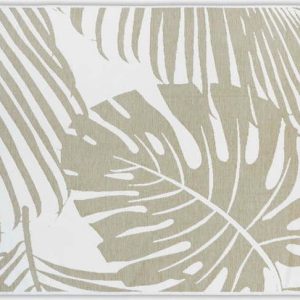 Béžová plážová osuška 180x100 cm Leaf - Foutastic