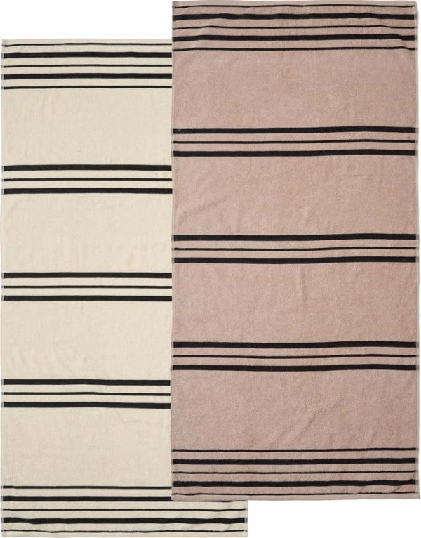 Béžová plážová osuška 75x150 cm Banded Stripe – Catherine Lansfield