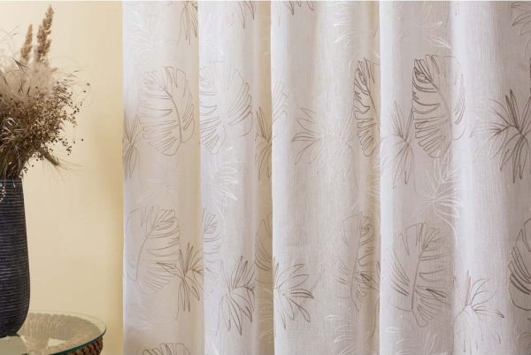 Béžová záclona 140x260 cm Cybele – Mendola Fabrics