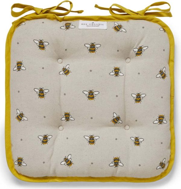 Béžovo-žlutý bavlněný podsedák Cooksmart ® Bumble Bees