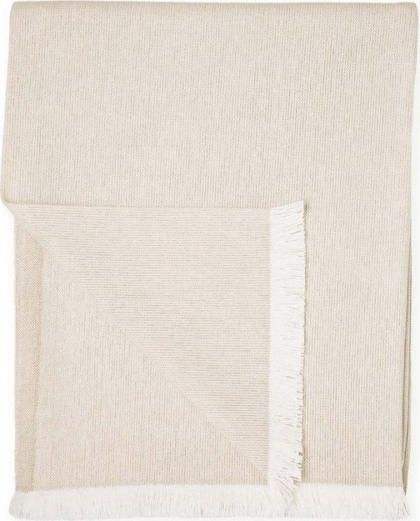 Béžový pléd s podílem bavlny Euromant Summer Linen
