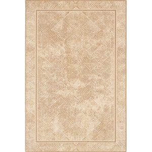 Béžový vlněný koberec 100x180 cm Jenny – Agnella